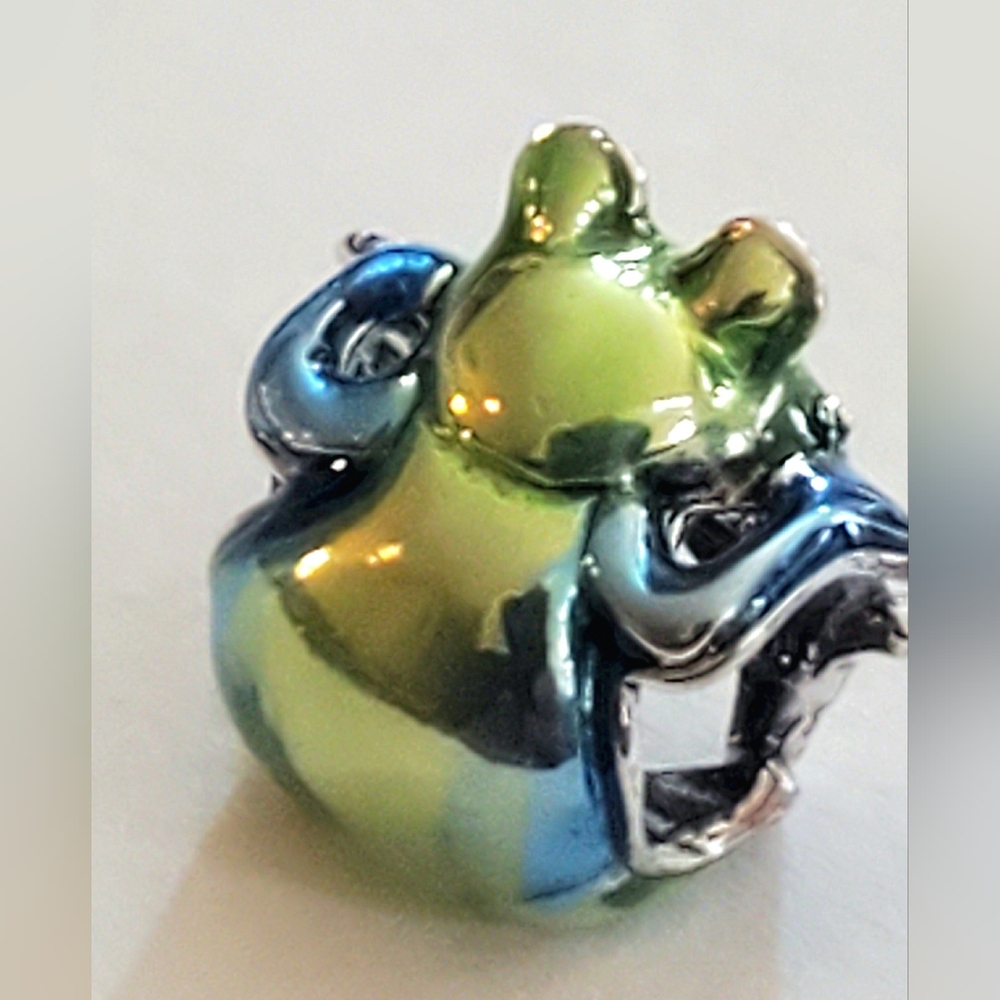 Authentiv NEW Pandora Climbing Frog Charm S925ALE Enamel - Picture 4 of 9